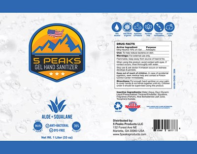 5 Peaks 1 Liter Bottle (5 Peaks 1 Liter Bottle)
